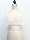 Cream Floral Lace Applique for Front Top